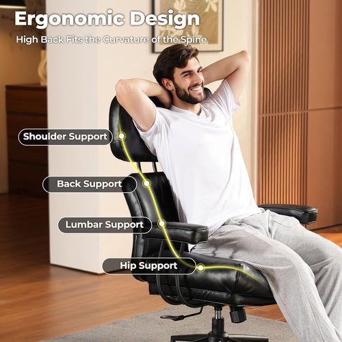 Form Luxe Ergonomischer Bürostuhl aus Leder
