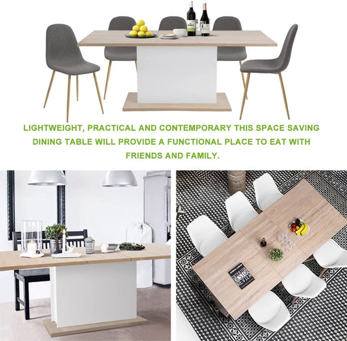 Mesa de comedor extensible Elara