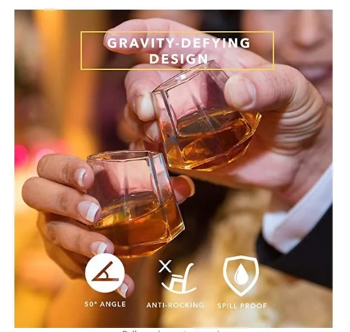 Luxuriöses Schnapsglas mit Diamantschliff