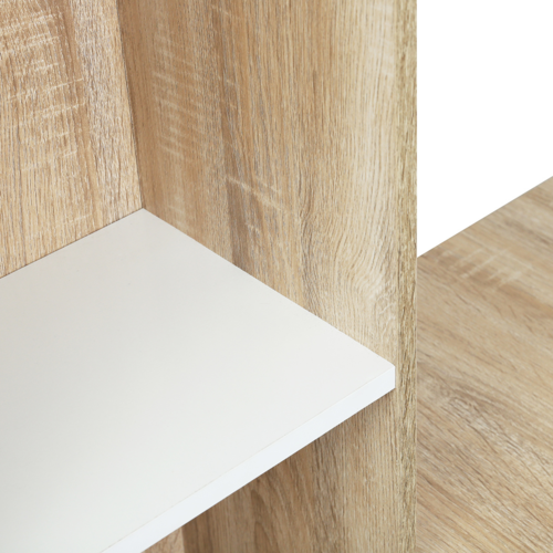 Escritorio esquinero en forma de L con estantería modular de Ardenwood