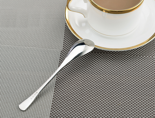 Besteckhalter aus Edelstahl in Schwanenform mit sechsteiligem Besteckset 