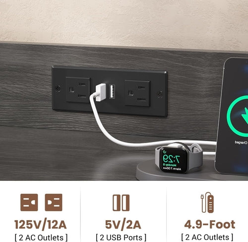 Archivador gris de 2 cajones