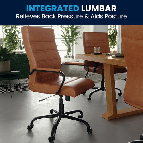 Whitney High-Back Leder-Chefsessel