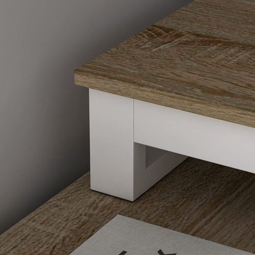 Escritorio ejecutivo en forma de L de nogal Aldercrest