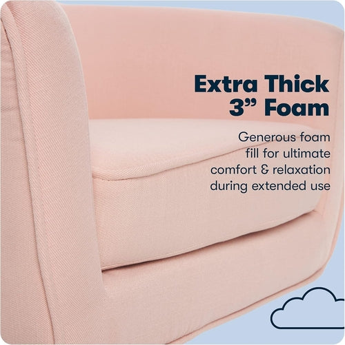 Silla de oficina Ashland Blush de mediados de siglo