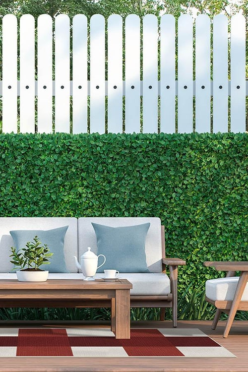 Outdoor-Teppich mit Vichy-Karo 