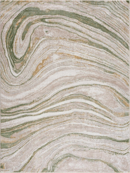 Alfombra abstracta de mármol verde 